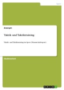 Cover-Bild zum Titel 'Taktik und Taktiktraining' von 'Anonymous'