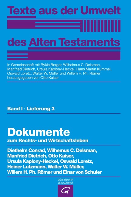Dokumente zum Rechts- und Wirtschaftsleben - Diethelm Conrad, Ursula Kaplony-Heckel, Einar von Schuler, Ernst Kausen, Hans-Peter Müller