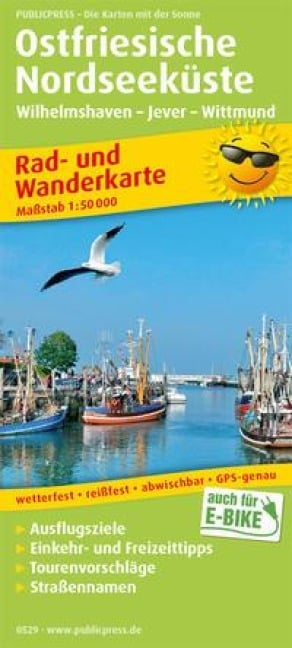 Ostfriesische Nordseeküste, Wilhelmshaven - Jever - Wittmund 1:50 000 - 