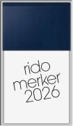 Cover-Bild zum Titel 'rido/idé 7035003386 | Vormerkbuch Mod. Merker 2026 | 108×201 mm, Kunststoff, dunkelblau' von ''