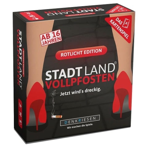 DENKRIESEN - STADT LAND VOLLPFOSTEN - Das Kartenspiel - Rotlicht Edition - 