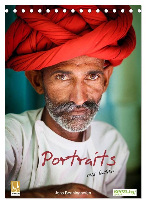 Portraits aus Indien (Tischkalender 2025 DIN A5 hoch), CALVENDO Monatskalender - Jens Benninghofen