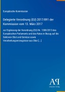 Cover-Bild zum Titel 'Delegierte Verordnung (EU) 2017/891 der Kommission vom 13. März 2017' von 'Europäische Kommission'