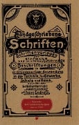 Cover-Bild zum Titel 'Handgeschriebene Schriften' von 'Franz Endreß'
