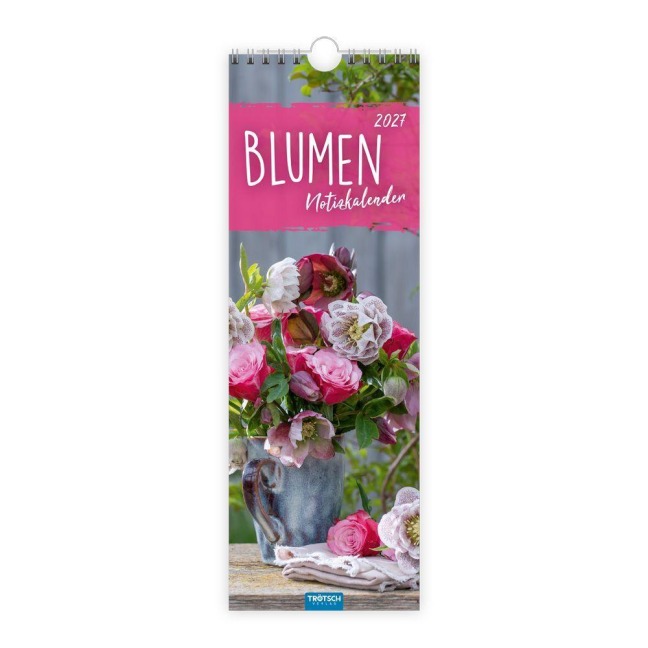 TRÖTSCH - Streifenkalender Blumen 2027 Notizkalender - 