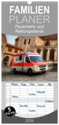 Cover-Bild zum Titel 'Familienplaner 2026 - Feuerwehr und Rettungsdienst mit 5 Spalten (Wandkalender, 21 x 45 cm) CALVENDO' von 'Markus Will'