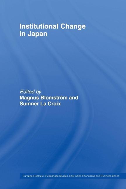 Institutional Change in Japan - 