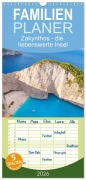 Familienplaner 2026 - Zakynthos - die liebenswerte Insel mit 5 Spalten (Wandkalender, 21 x 45 cm) CALVENDO - Stefan O. Schüller und Elke Schüller