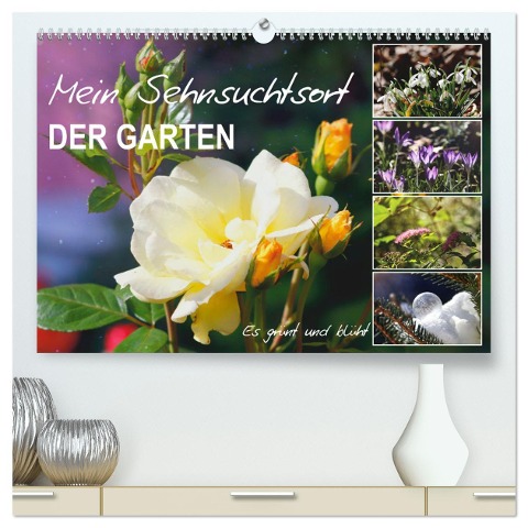 Mein Sehnsuchtsort, der Garten (hochwertiger Premium Wandkalender 2025 DIN A2 quer), Kunstdruck in Hochglanz - Sabine Löwer