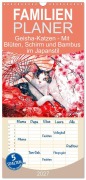Cover-Bild zum Titel 'Familienplaner 2027 - Geisha-Katzen - Mit Blüten, Schirm und Bambus im Japanstil mit 5 Spalten (Wandkalender, 21 x 45 cm) CALVENDO' von 'Anja Frost'
