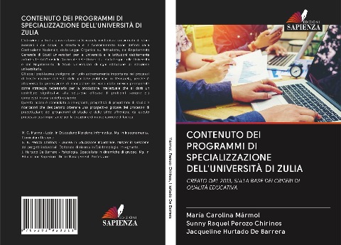 CONTENUTO DEI PROGRAMMI DI SPECIALIZZAZIONE DELL'UNIVERSITÀ DI ZULIA - María Carolina Mármol, Sunny Raquel Perozo Chirinos, Jacqueline Hurtado de Barrera