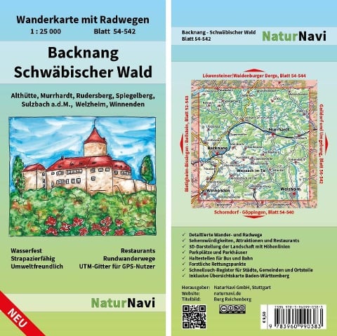 Backnang - Schwäbischer Wald 1 : 25 000, Blatt 54-542