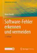 Cover-Bild zum Titel 'Software-Fehler erkennen und vermeiden' von 'Dieter Duschl'
