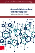 Cover-Bild zum Titel 'Germanistik international und interdisziplinär' von ''