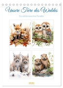 Cover-Bild zum Titel 'Unsere Tiere des Waldes (Tischkalender 2026 DIN A5 hoch), CALVENDO Monatskalender' von 'Steffen Gierok-Latniak'
