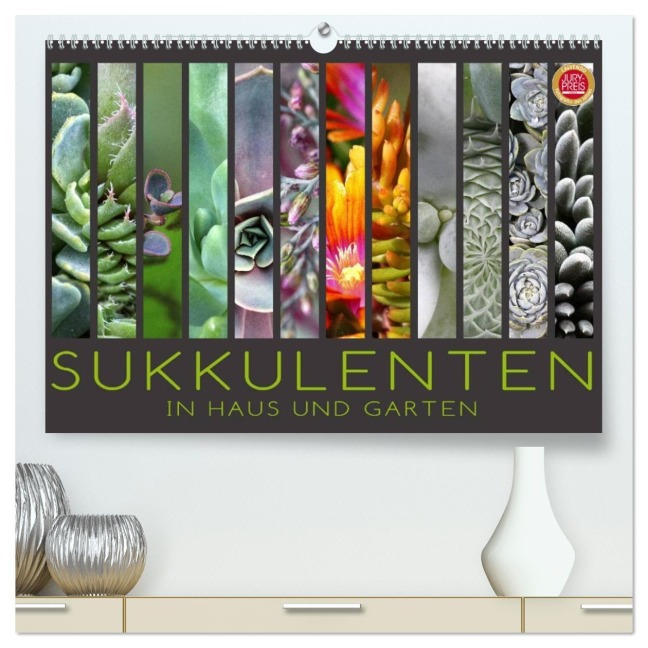 Sukkulenten in Haus und Garten (hochwertiger Premium Wandkalender 2026 DIN A2 quer), Kunstdruck in Hochglanz - Martina Cross