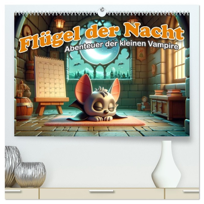 Flügel der Nacht: Abenteuer der kleinen Vampire (hochwertiger Premium Wandkalender 2026 DIN A2 quer), Kunstdruck in Hochglanz - Artefacti Artefacti