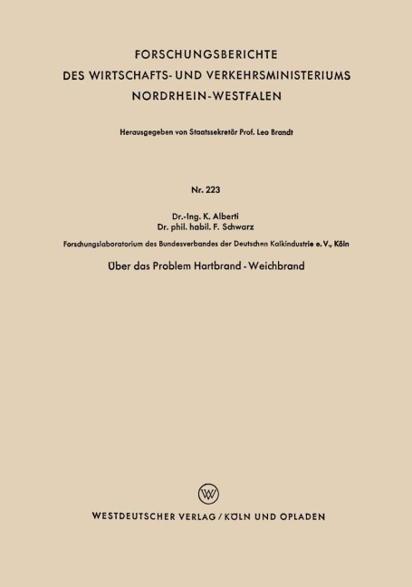 Über das Problem Hartbrand - Weichbrand - Kurt Alberti