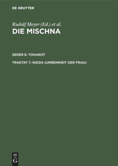 Nidda (Unreinheit der Frau) - 