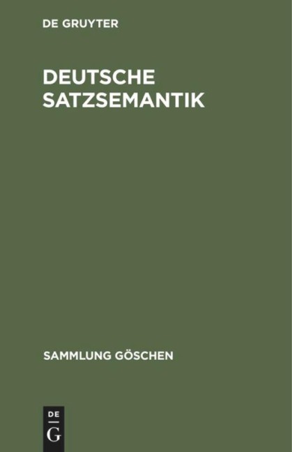 Deutsche Satzsemantik - 