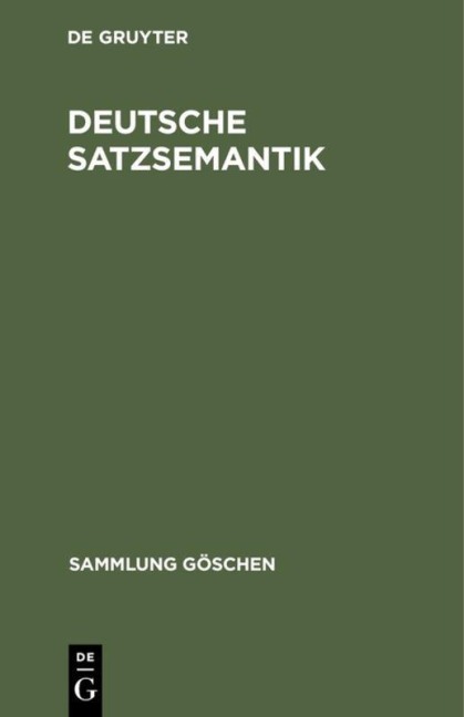 Deutsche Satzsemantik - 