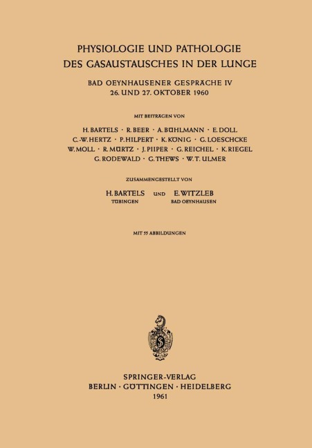 Physiologie und Pathologie des Gasaustausches in der Lunge - 
