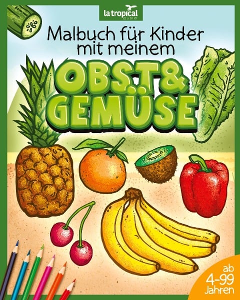 Malbuch für Kinder mit meinem Obst und Gemüse - David Ludwig