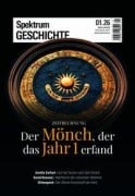 Cover-Bild zum Titel 'Spektrum Geschichte 1/2026 - Der Mönch, der das Jahr 1 erfand' von ''