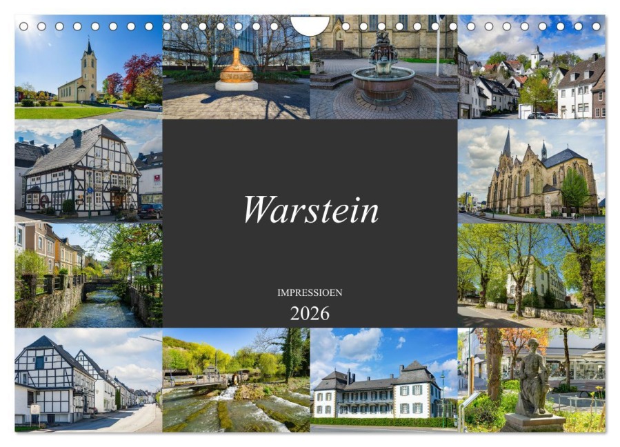 Warstein Impressionen (Wandkalender 2026 DIN A4 quer), CALVENDO Monatskalender - Dirk Meutzner