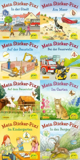 Pixi-8er-Set 199: Meine Sticker-Pixis (8x1 Exemplar) - 