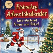 Cover-Bild zum Titel 'Eishockey-Adventskalender: Quiz-Buch mit Fragen und Rätsel' von 'Schlauvento Interactive'