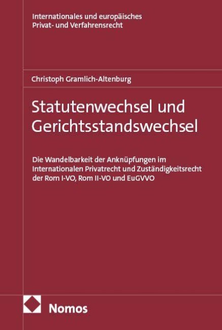 Statutenwechsel und Gerichtsstandswechsel - Gramlich-Altenburg