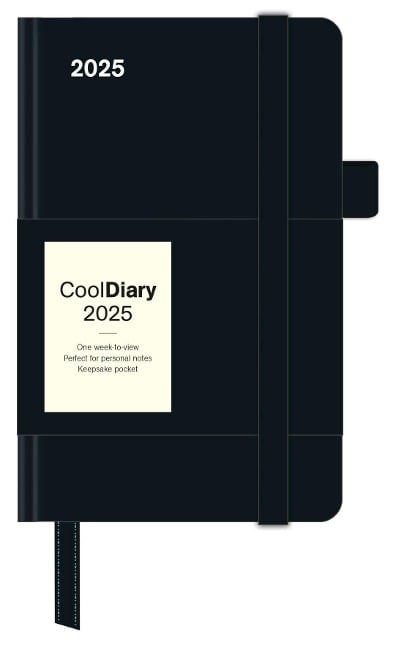 Black 2025 - Diary - Buchkalender - Taschenkalender - 9x14 - 