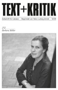 Cover-Bild zum Titel 'TEXT + KRITIK 252 - Barbara Köhler' von ''