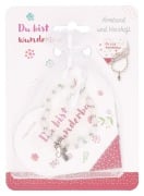 Cover-Bild zum Titel 'Stretch-Armband mit Kreuz und rosa Perlen: Du bist wunderbar' von ''