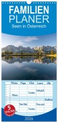 Cover-Bild zum Titel 'Familienplaner 2026 - Seen in Österreich mit 5 Spalten (Wandkalender, 21 x 45 cm) CALVENDO' von 'Katrin Streiparth'