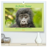 In freier Natur Affen, unsere nächsten Verwandten (hochwertiger Premium Wandkalender 2026 DIN A2 quer), Kunstdruck in Hochglanz - Britta Kärcher