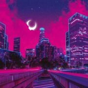 Cover-Bild zum Titel 'Neon Puzzle 500 Teile - Los Angeles' von ''