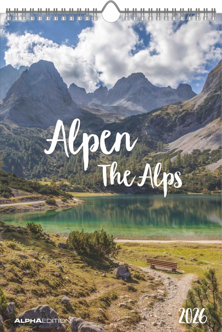 Alpen 2026 - Bild-Kalender 23,7x34 cm - The Alps - Wandkalender - mit Platz für Notizen - Alpha Edition - 