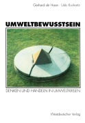 Cover-Bild zum Titel 'Umweltbewußtsein' von 'Udo Kuckartz, Gerhard De Haan'