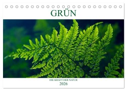 GRÜN . Die Kraft der Natur (Tischkalender 2026 DIN A5 quer), CALVENDO Monatskalender - Susan Michel CH