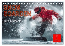 Cover-Bild zum Titel 'Snowboarden - tolle Momente (Tischkalender 2026 DIN A5 quer), CALVENDO Monatskalender' von 'Peter Roder'