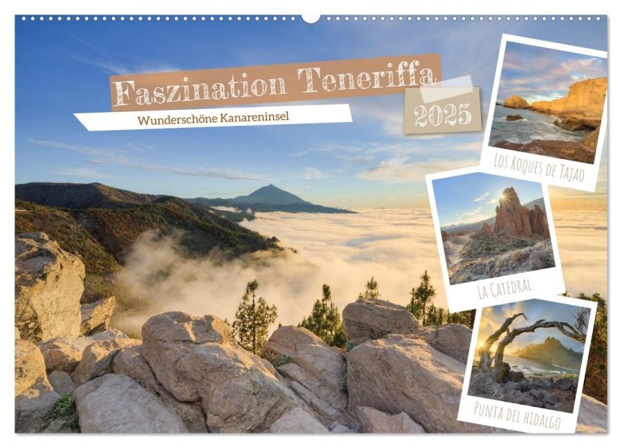Faszination Teneriffa (Wandkalender 2025 DIN A2 quer), CALVENDO Monatskalender - Michael Valjak