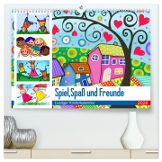 Spiel, Spaß und Freunde. Lustiger Kinderkalender (hochwertiger Premium Wandkalender 2026 DIN A2 quer), Kunstdruck in Hochglanz - Rose Hurley