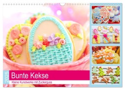 Bunte Kekse. Kleine Kunstwerke mit Zuckerguss (Wandkalender 2025 DIN A3 quer), CALVENDO Monatskalender - Rose Hurley