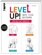 Cover-Bild zum Titel 'Level up! 1 Motiv - 4 Level zum Zeichnen' von 'Gecko Keck'