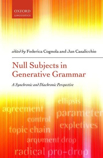 Null Subjects in Generative Grammar C - Casalicchio Cognola