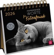 Postkartenkalender 2026: Inspirierende Worte für Katzenfreunde - 