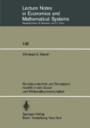 Cover-Bild zum Titel 'Simulationstechnik und Simulationsmodelle in den Sozial- und Wirtschaftswissenschaften' von 'C. E. Mandl'