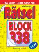 Cover-Bild zum Titel 'Rätselblock 338 (5 Exemplare à 2,99 EUR)' von 'Eberhard Krüger'